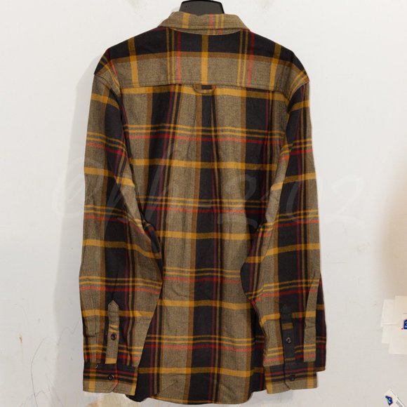 NWT Brown Orvis men heavy weight flannel shirt - Picture 4 of 6